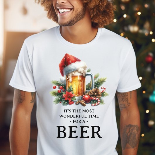 メンズビおもしろいールクリスマスホリデー Tシャツ