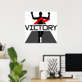 メンズビクトリーランナーポスター ポスター (ホームオフィス)