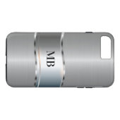 メンズビジネスプロフェッショナルのモノグラム Case-Mate iPhoneケース (裏面(横))