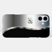 メンズビジネスプロフェッショナルモノグラム Case-Mate iPhoneケース (裏面 (横))