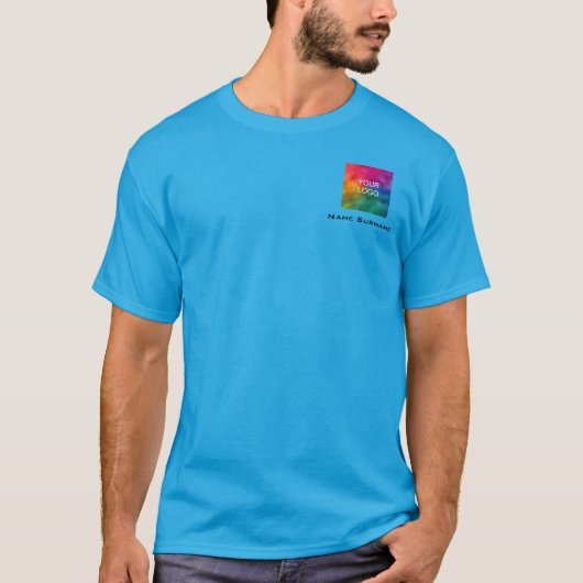 メンズビジネスTシャツロゴはこちら従業員 Tシャツ (正面)