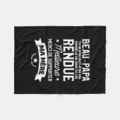 メンズビューティフルチルドレンソンドーター引用文フォーア フリースブランケット (正面(横))