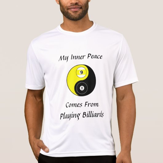 メンズビリヤードTシャツ Tシャツ (正面)