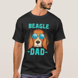 メンズビーグルパパペッおもしろいトパパド犬派カッコいいサン Tシャツ
