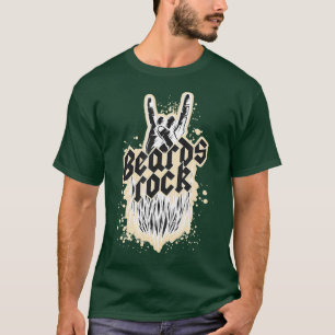 メンズビーズスカートのひげはあごひげクールのウェイラー Tシャツ