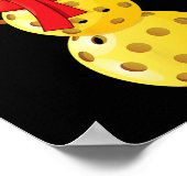 メンズピックボールおもしろいクリスマスシャツピックボールS ポスター (角)