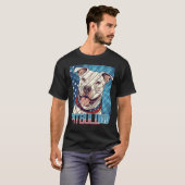 メンズピットブルパパ 男性へ Tシャツ (正面フル)