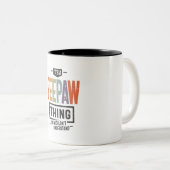 メンズピーポーのパパおもしろいおじいちゃん ツートーンマグカップ (正面右)