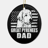 メンズピ素晴らしレネーパパクールヴィンテージレトロ誇りを持った セラミックオーナメント (左)