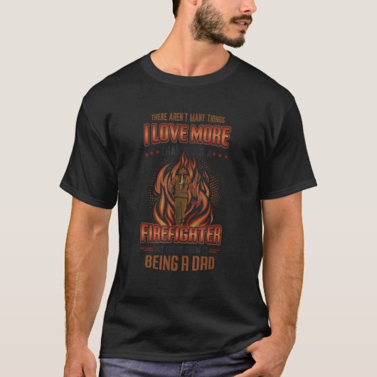 メンズファイア誇りを持ったマンファイアパパ_3 Tシャツ (正面)