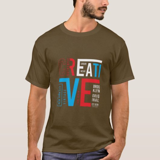 メンズファッションブルックリン1989グラフィックTシャツ Tシャツ (正面)