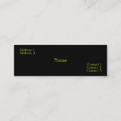 メンズファッション名刺 スキニー名刺 (裏面)