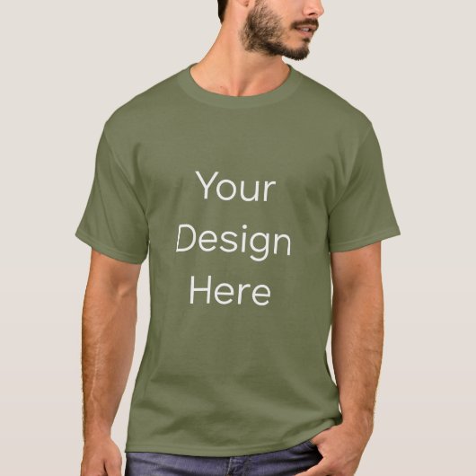 メンズファティーググリーンTシャツ Tシャツ (正面)