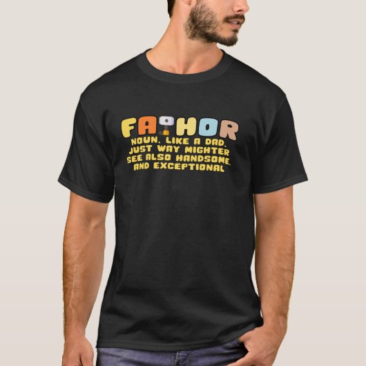メンズファトールおもしろいバイキング父の日の贈り物 Tシャツ (正面)