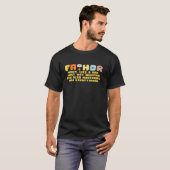 メンズファトールおもしろいバイキング父の日の贈り物 Tシャツ (正面フル)