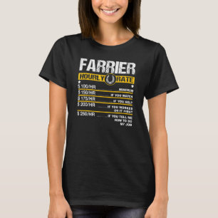 メンズファリアー時給ホースシューのトリミングE Tシャツ