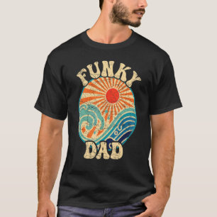メンズファンキーパパ70s美的ノスタルジア1970sレター tシャツ