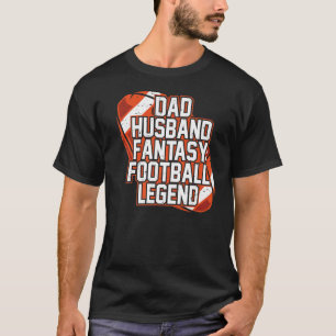 メンズファンタジーサッカー選手パパ夫ファンタジーF Tシャツ