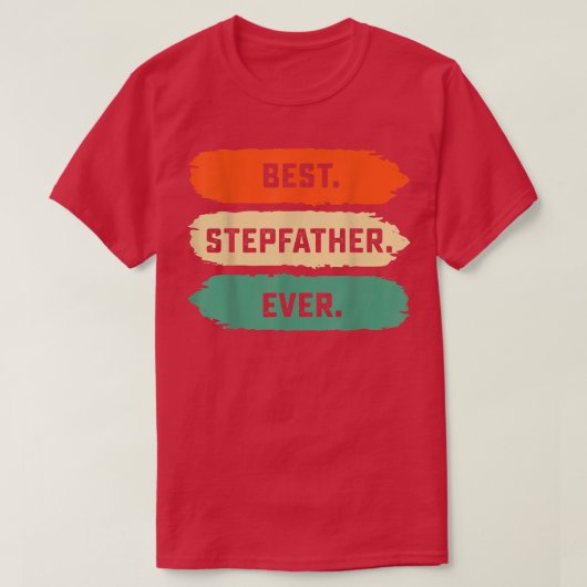 メンズファーザーズの日Tee From Family 最高の Stepfather Tシャツ (デザイン正面)