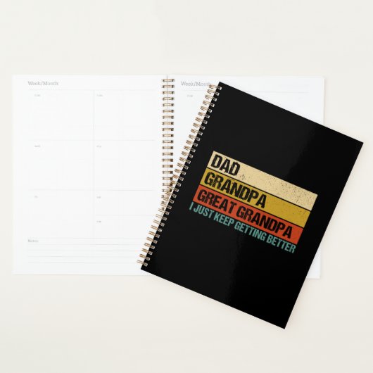 メンズファーザーズデイギフトfromグランドキッズパパグランドパ プランナー手帳 (ディスプレー)