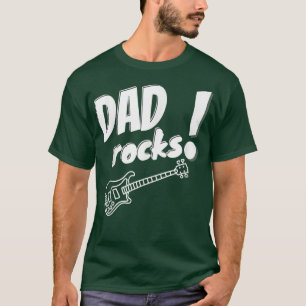 メンズファーザーズデイパパバスギターロックmusi tシャツ
