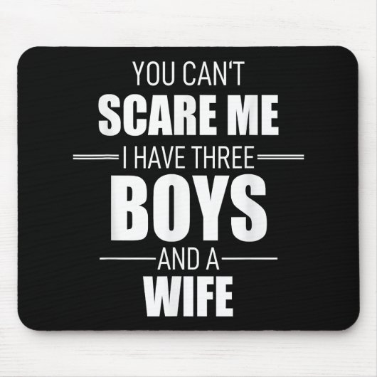 メンズファーザーズ日パパ私が3Bを持っている私を怖がらせることはできない マウスパッド (正面)