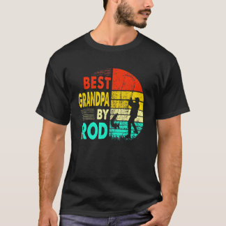 メンズファーザーズ最高のデイフィッシャーグランパバイロッドフィジン Tシャツ