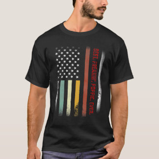 メンズファーザーズ最高のデーフリーキンポッピーEver Us Fla Tシャツ