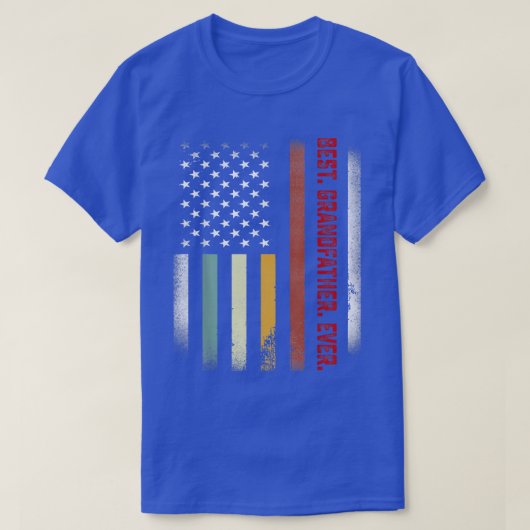 メンズファーザーズ祖父Eの最高の日贈り物 Tシャツ (デザイン正面)