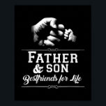 メンズファーザーソンフレンズ拳バンプパパ 父の ポスター<br><div class="desc">メンス父の息子の友人フィブバンプパパ父の日の家族の贈り物。感謝祭の日，クリスマスの日，母の日，父の日， 7月4日， 1776独立日，パパの日，ハロウィーンの日，パトリックの日</div>