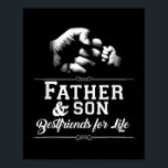 メンズファーザーソンフレンズ拳バンプパパ 父の ポスター<br><div class="desc">メンス父の息子の友人フィブバンプパパ父の日の家族の贈り物。感謝祭の日，クリスマスの日，母の日，父の日， 7月4日， 1776独立日，パパの日，ハロウィーンの日，パトリックの日</div>