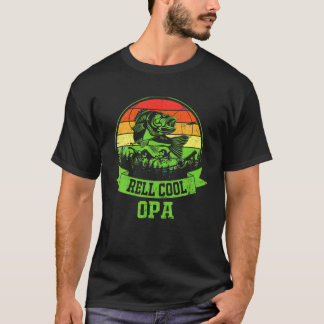 メンズファーザーデイギフトヴィンテージ魚釣りリールオクールパ Tシャツ