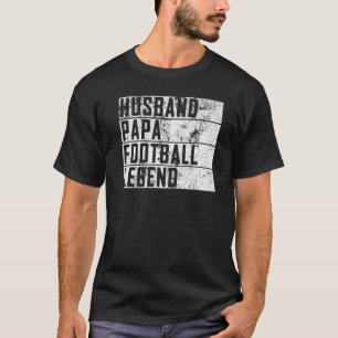 メンズファーザーデイ夫パパサッカーレジェンドフットブ Tシャツ