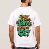 メンズフィットリラックス基本Tシャツ Tシャツ (裏面)