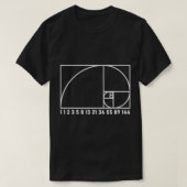 メンズフィボナッチ日1, 1, 2, 3おもしろいギーク&数学テ Tシャツ (デザイン正面)