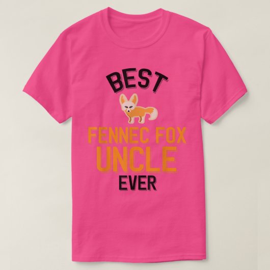 メンズフェンネックキツネアンクルTシャツ Tシャツ (デザイン正面)