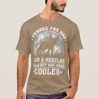 メンズフェンネックキツネパパのような通常のパパフェンネックキツネ Tシャツ