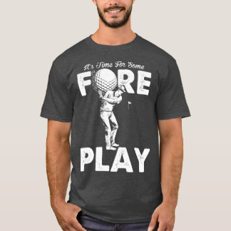 メンズフォレプレイインヌーおもしろいドゴルフ大人ユーモア Tシャツ