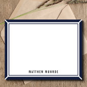 メンズフラットノパーソナライズされたートカード ノートカード