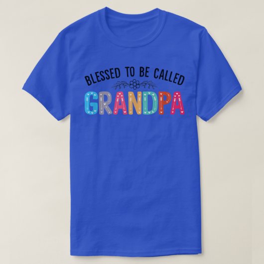 メンズフラワーグラフィック父の日賛美がカル Tシャツ (デザイン正面)