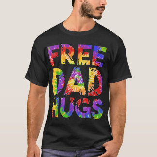 メンズフリーパパハグプライドLGBTQゲイ権利ストレート Tシャツ