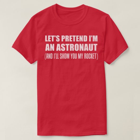 メンズフリ私は宇宙飛行士の失礼ハロウィーン Tシャツ (デザイン正面)