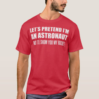 メンズフリ私は宇宙飛行士の失礼ハロウィーン Tシャツ