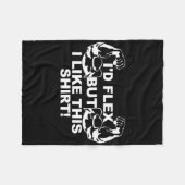 メンズフレックスが欲しいけど、このシャツジムのギフトスモールが好き フリースブランケット (正面(横))