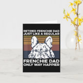 メンズフレンチー引用文for 退職した your Frenchieパパ カード (黄色い花)