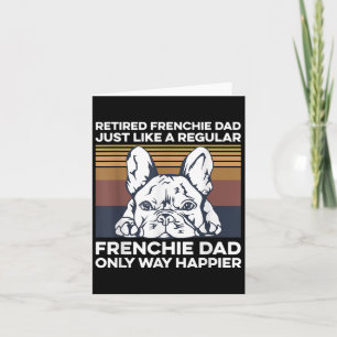 メンズフレンチー引用文for 退職した your Frenchieパパ カード