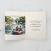 メンズフロートオンリバーハッピーバースデー カード (内部)