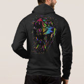 メンズフード付きスウェットシャツ パーカ (裏面)