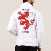 メンズフード付きスウェットシャツ パーカ (裏面)