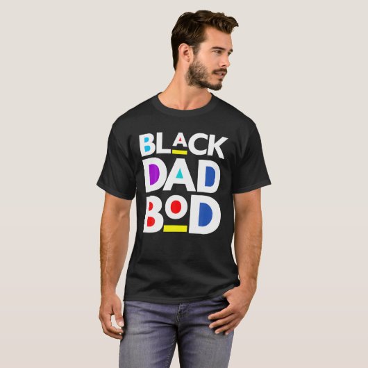 メンズブおもしろいラックパパボドファーザートレーニングフィットエクセック Tシャツ (正面フル)